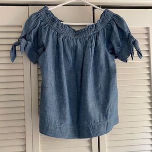 JCrew chambray blouse